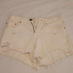 White Denim shorts